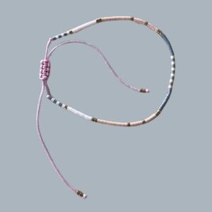 🎀 NWOT Handmade Beaded Adjustable String Bracelet